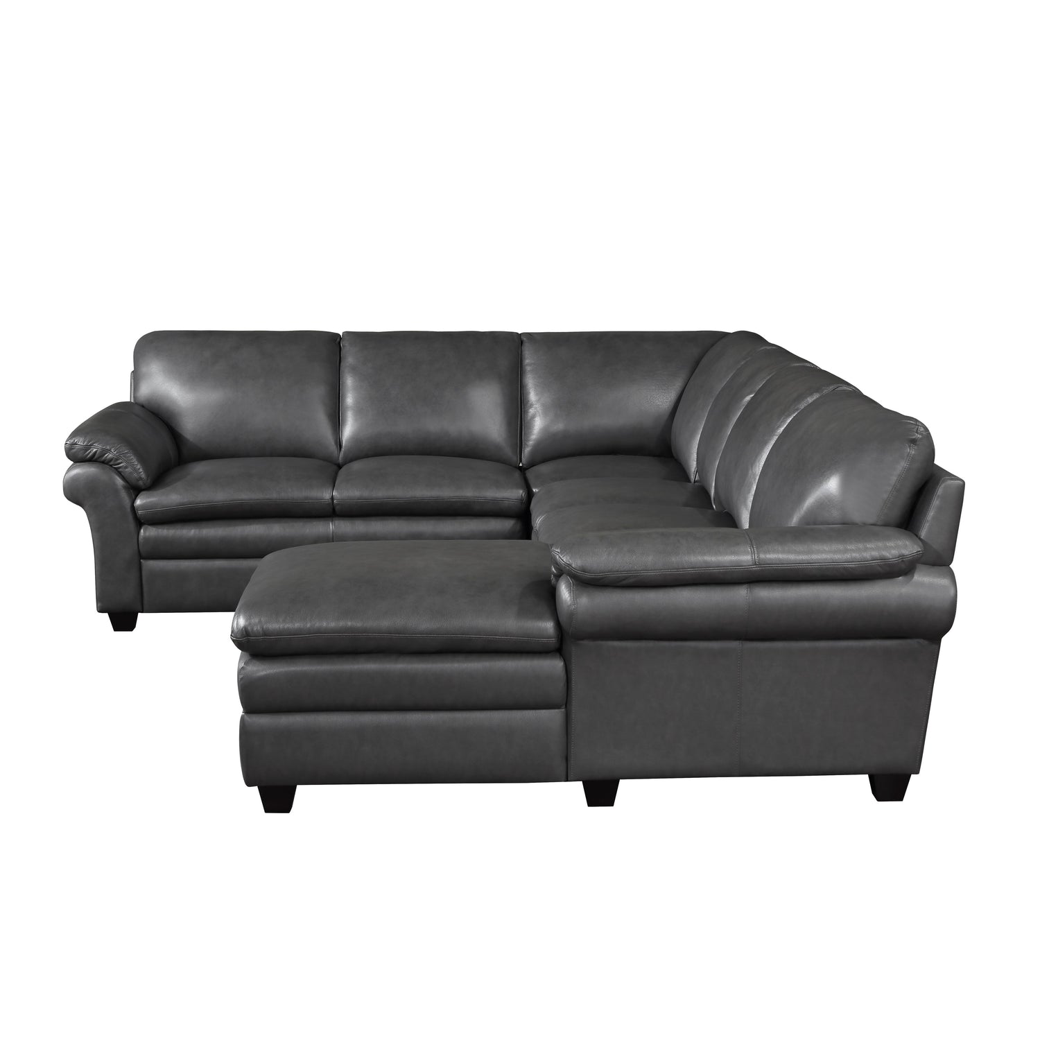 9267GY*42LRC (4)4-Piece Sectional with Right Chaise - 9267GY*42LRC - Bien Home Furniture &amp; Electronics