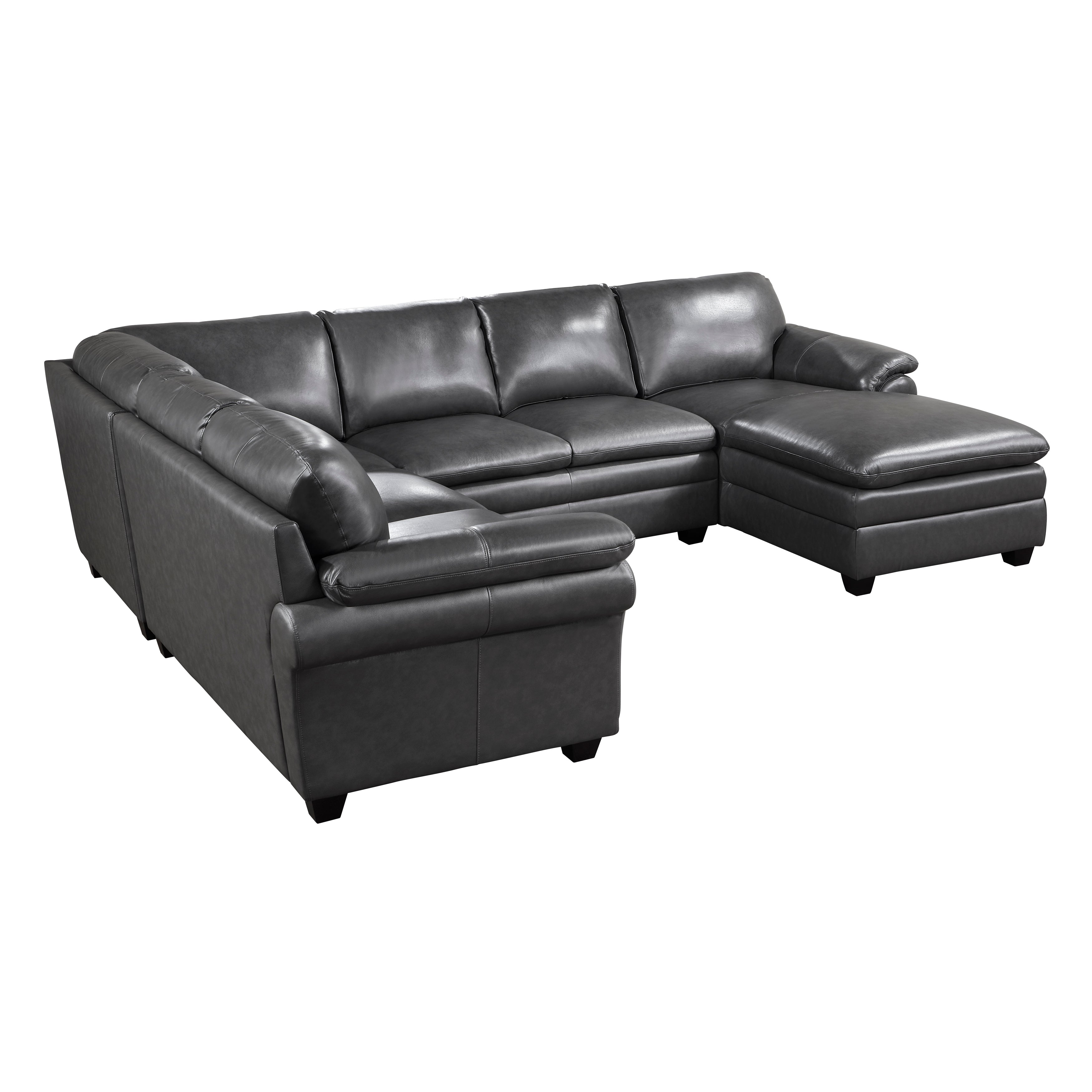 9267GY*42LRC (4)4-Piece Sectional with Right Chaise - 9267GY*42LRC - Bien Home Furniture &amp; Electronics