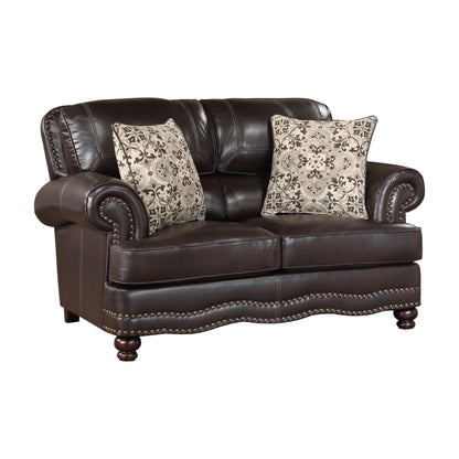 9268BRW-2 Love Seat - 9268BRW-2 - Bien Home Furniture &amp; Electronics