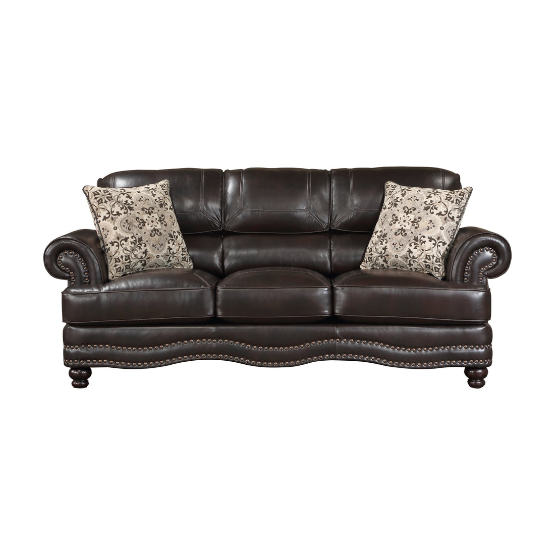 9268BRW-3 Sofa - 9268BRW-3 - Bien Home Furniture &amp; Electronics