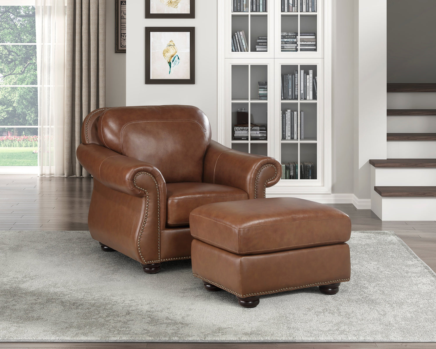 9270BR-4 Ottoman - 9270BR-4 - Bien Home Furniture &amp; Electronics