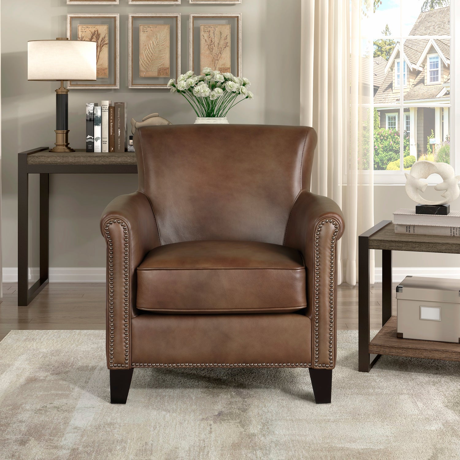 9278BRW-1 Accent Chair - 9278BRW-1 - Bien Home Furniture &amp; Electronics