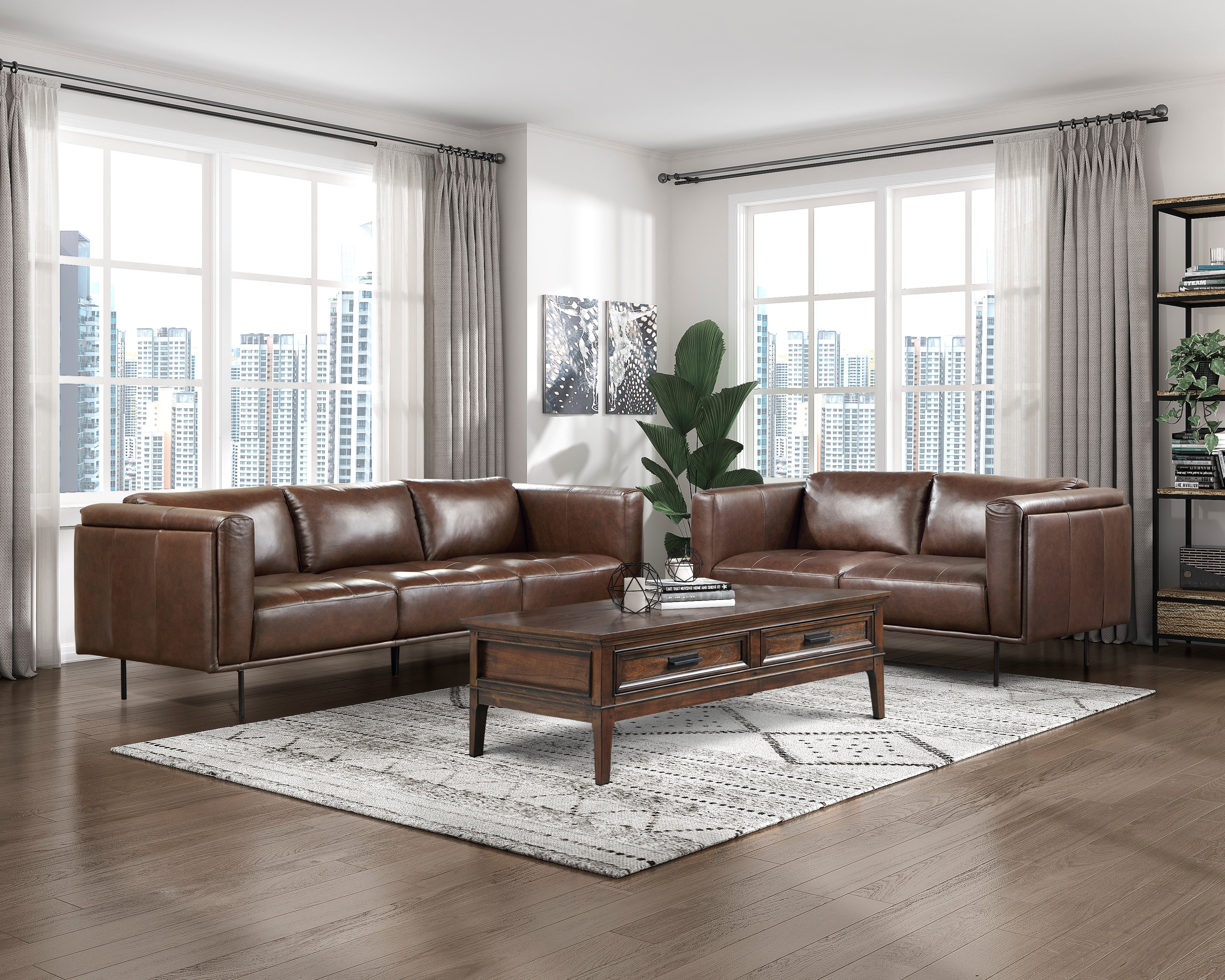 9280BR-2 Love Seat - 9280BR-2 - Bien Home Furniture &amp; Electronics
