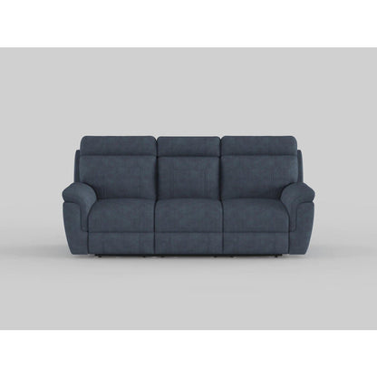 9301BUE-3 Double Reclining Sofa with Center Drop-Down Cup Holders - 9301BUE-3 - Bien Home Furniture &amp; Electronics