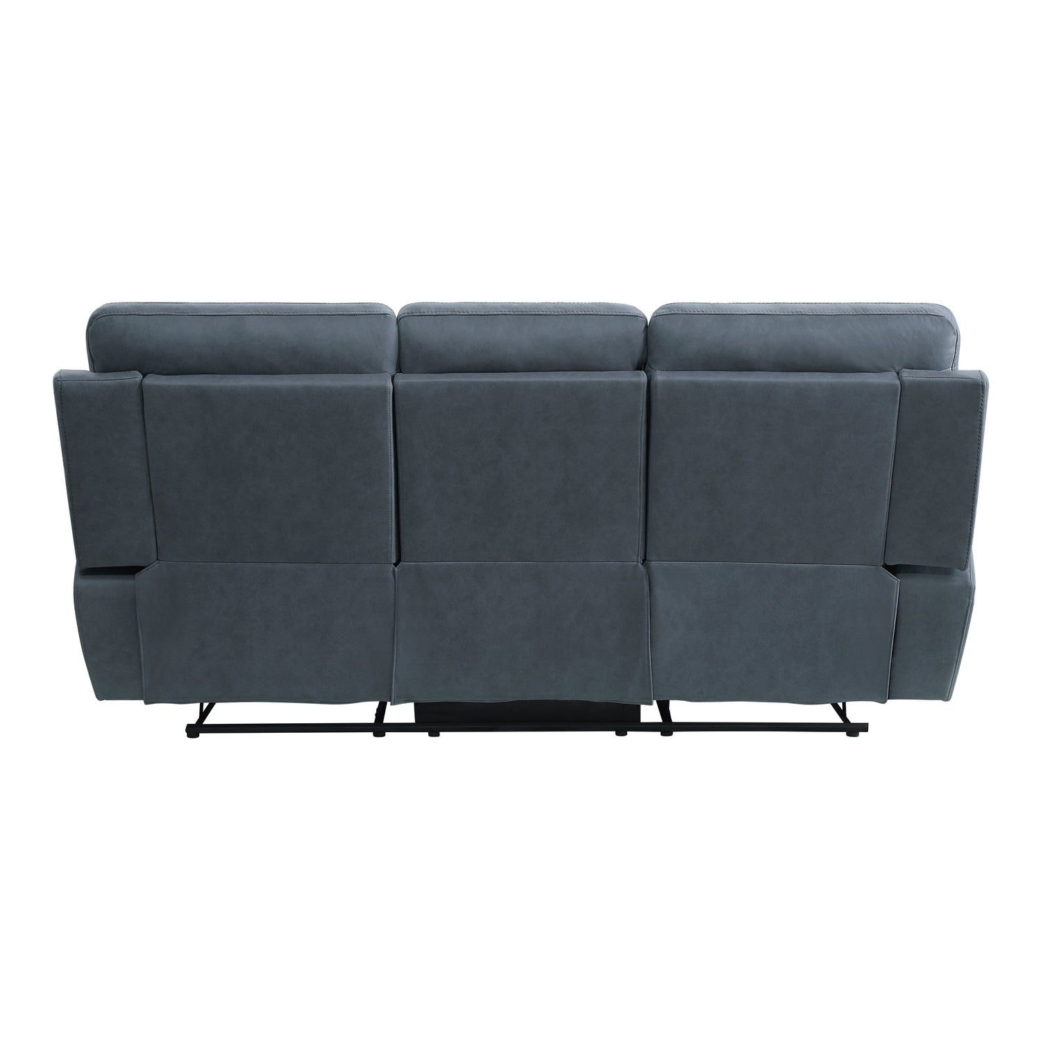 9301BUE-3 Double Reclining Sofa with Center Drop-Down Cup Holders - 9301BUE-3 - Bien Home Furniture &amp; Electronics