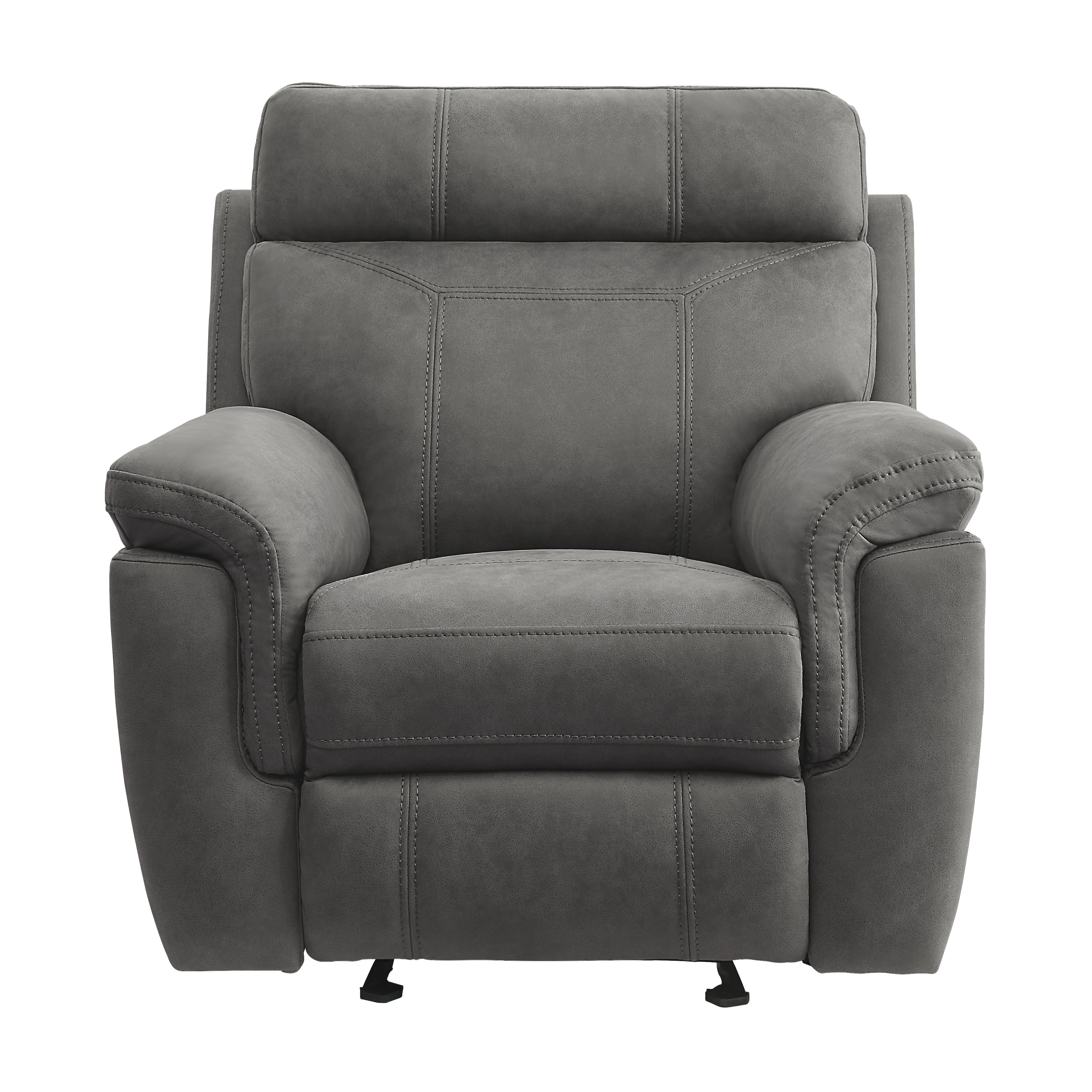 9301GRY-1 Glider Reclining Chair - 9301GRY-1 - Bien Home Furniture &amp; Electronics