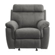9301GRY-1 Glider Reclining Chair - 9301GRY-1 - Bien Home Furniture & Electronics