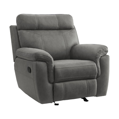 9301GRY-1 Glider Reclining Chair - 9301GRY-1 - Bien Home Furniture &amp; Electronics