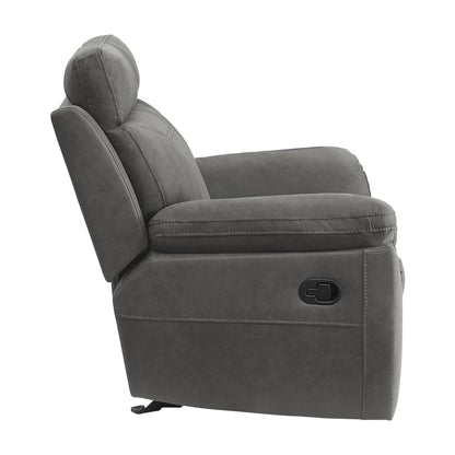 9301GRY-1 Glider Reclining Chair - 9301GRY-1 - Bien Home Furniture &amp; Electronics
