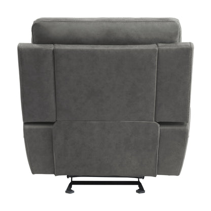 9301GRY-1 Glider Reclining Chair - 9301GRY-1 - Bien Home Furniture &amp; Electronics