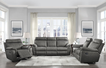 9301GRY-1 Glider Reclining Chair - 9301GRY-1 - Bien Home Furniture &amp; Electronics