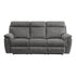 9301GRY-3 Double Reclining Sofa with Center Drop-Down Cup Holders - 9301GRY-3 - Bien Home Furniture & Electronics