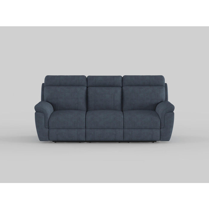 9301GRY-3 Double Reclining Sofa with Center Drop-Down Cup Holders - 9301GRY-3 - Bien Home Furniture &amp; Electronics