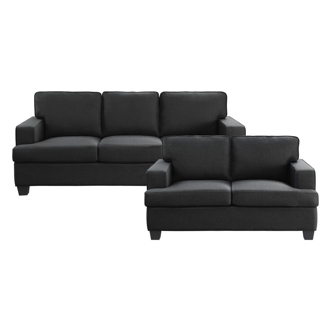 9327BK*2 2pc Set: Sofa, Love - 9327BK*2 - Bien Home Furniture &amp; Electronics
