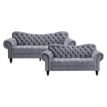 9330DG*2 2pc Set: Sofa, Love - 9330DG*2 - Bien Home Furniture &amp; Electronics