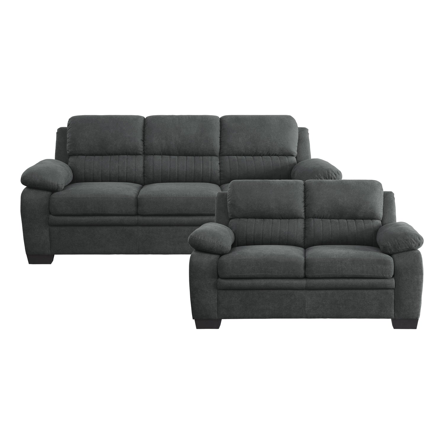 9333DG*2 2pc Set: Sofa, Love - 9333DG*2 - Bien Home Furniture &amp; Electronics