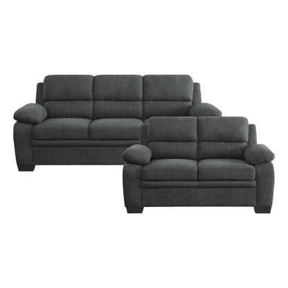9333DG*2 2pc Set: Sofa, Love - 9333DG*2 - Bien Home Furniture &amp; Electronics