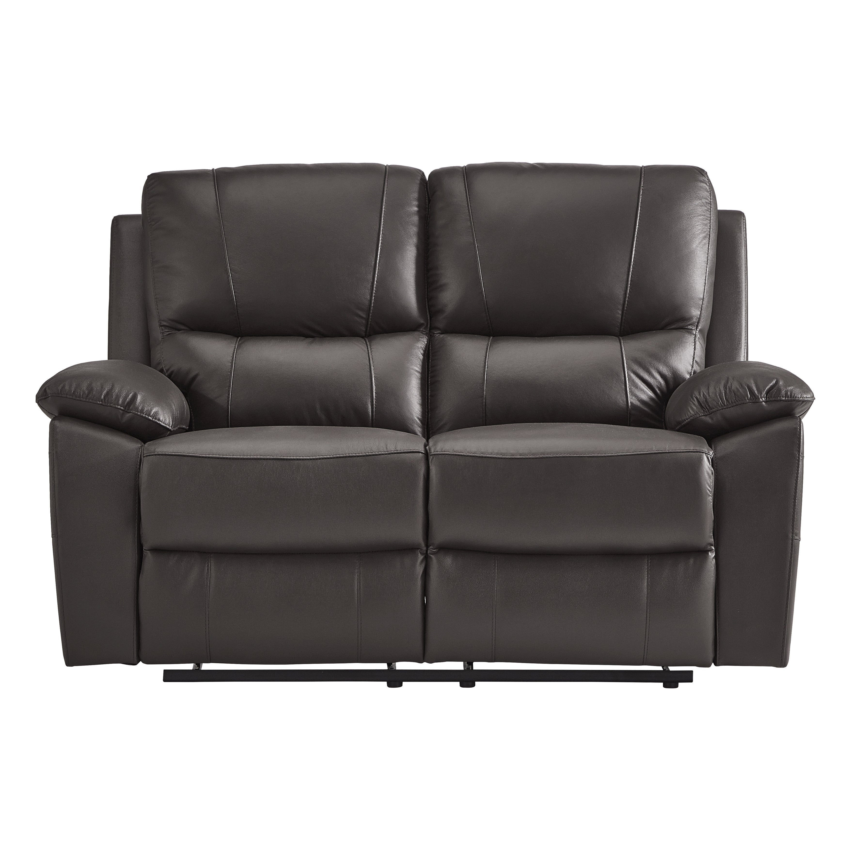 9368BRW-2 Double Reclining Loveseat - 9368BRW-2 - Bien Home Furniture &amp; Electronics