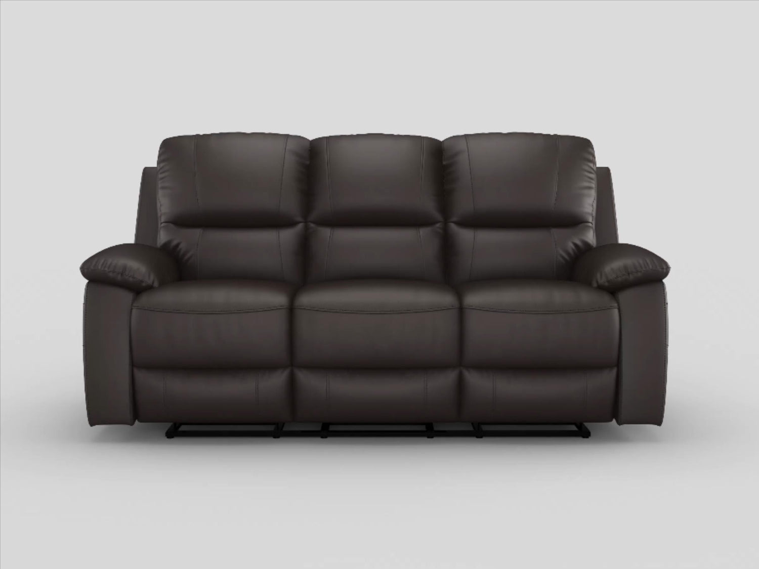 9368BRW-3 Double Reclining Sofa - 9368BRW-3 - Bien Home Furniture &amp; Electronics