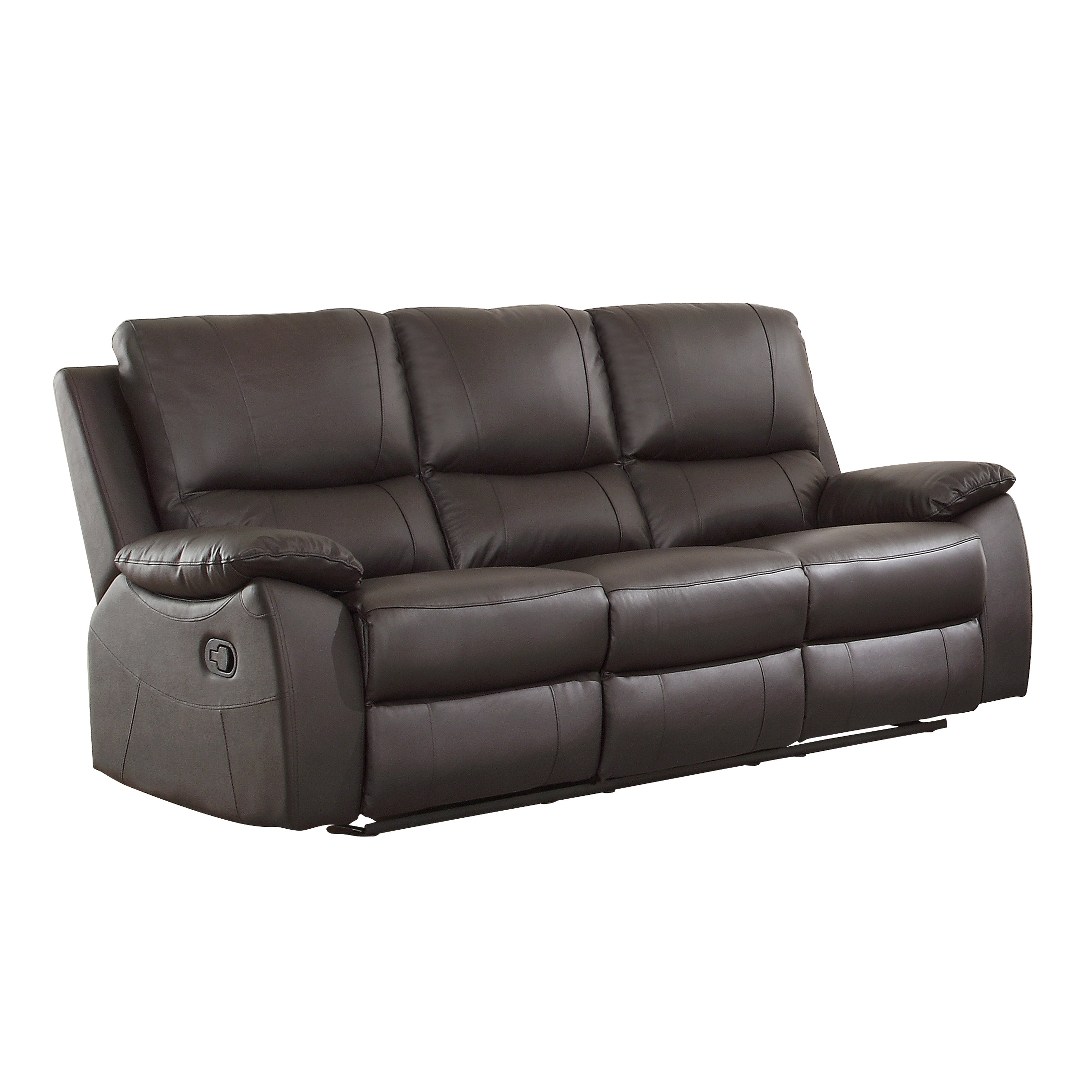 9368BRW-3 Double Reclining Sofa - 9368BRW-3 - Bien Home Furniture &amp; Electronics