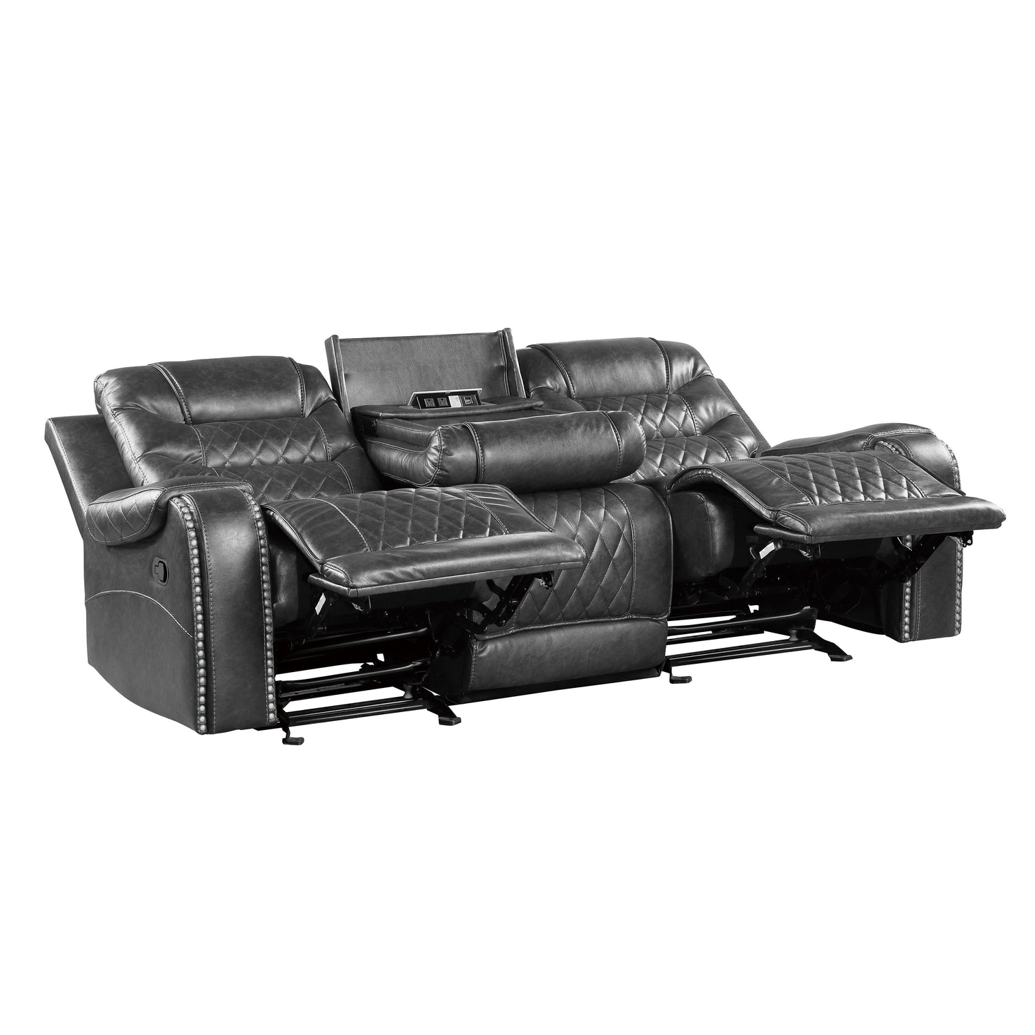 9405GY*2 2pc Set: Sofa, Love - 9405GY*2 - Bien Home Furniture &amp; Electronics