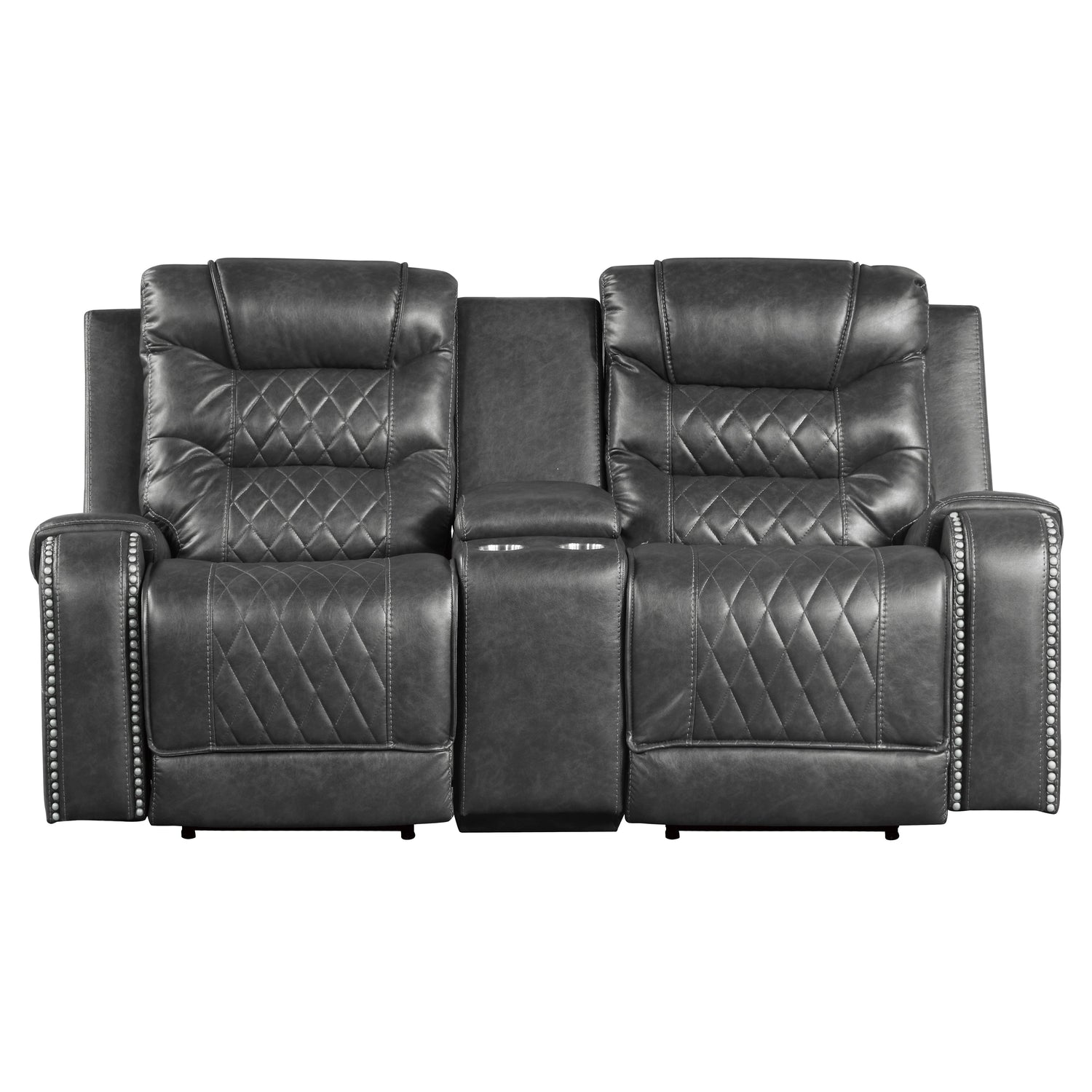 9405GY*2PW 2pc Set: Sofa, Love (Power) - 9405GY*2PW - Bien Home Furniture &amp; Electronics