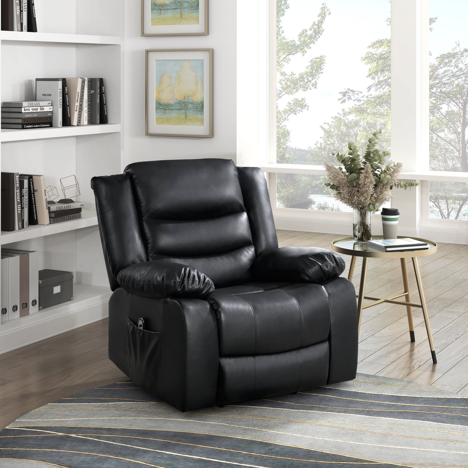 9423BLK-1LT Power Lift Chair - 9423BLK-1LT - Bien Home Furniture &amp; Electronics