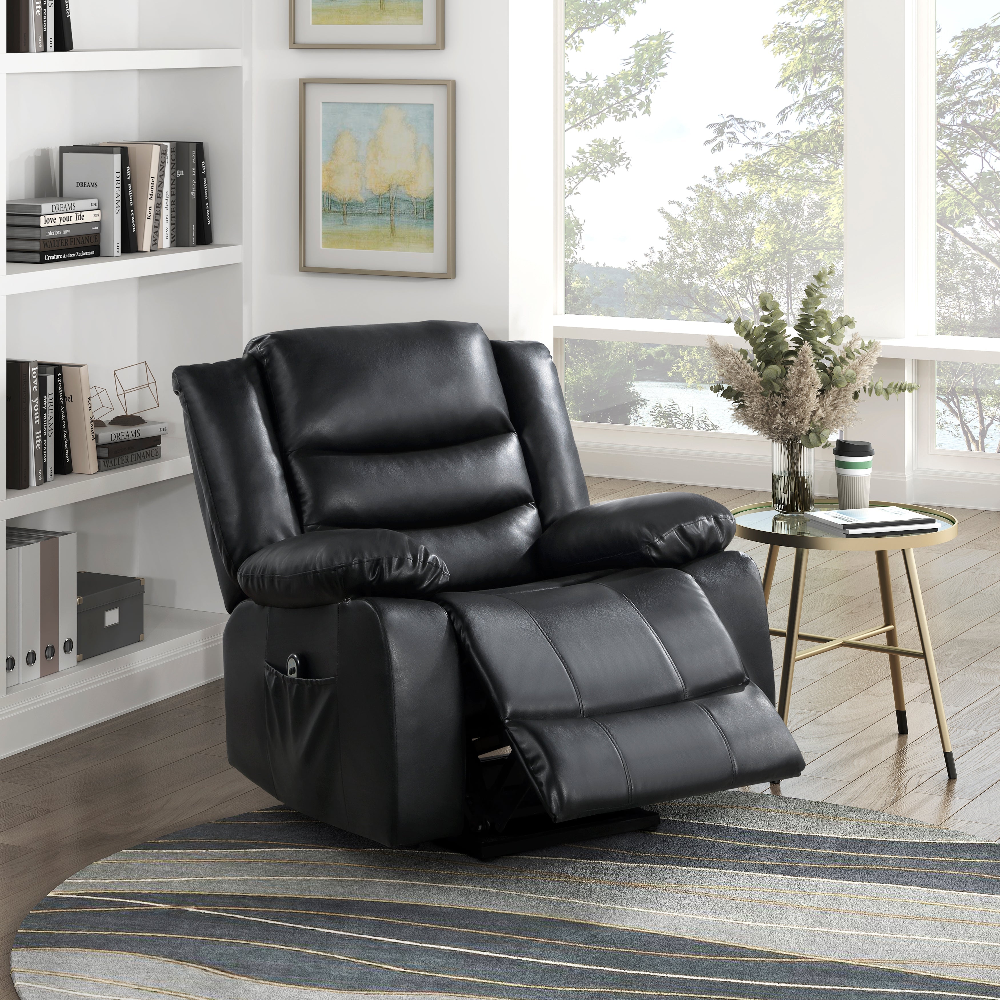 9423BLK-1LT Power Lift Chair - 9423BLK-1LT - Bien Home Furniture &amp; Electronics