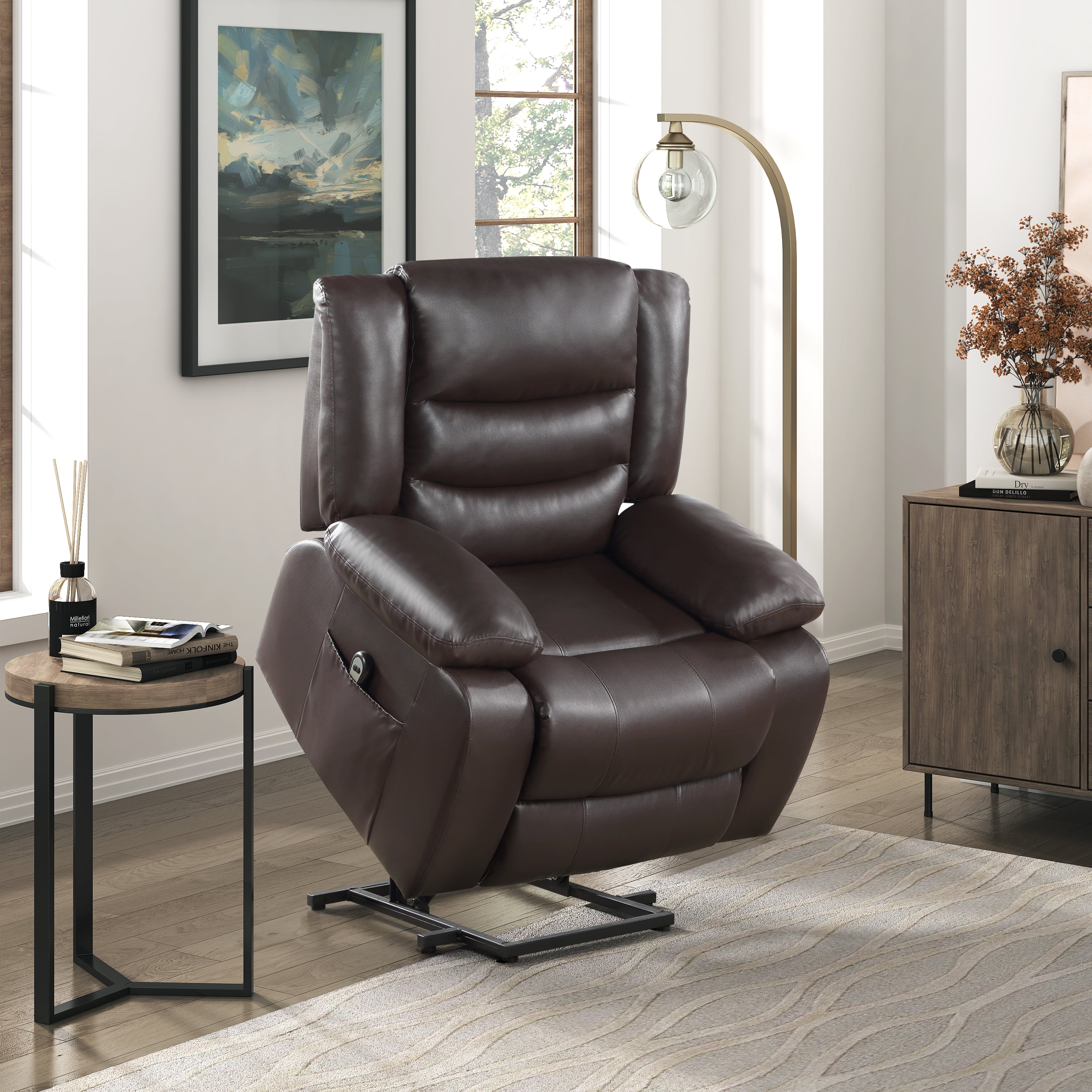 9423DBR-1LT Power Lift Chair - 9423DBR-1LT - Bien Home Furniture &amp; Electronics