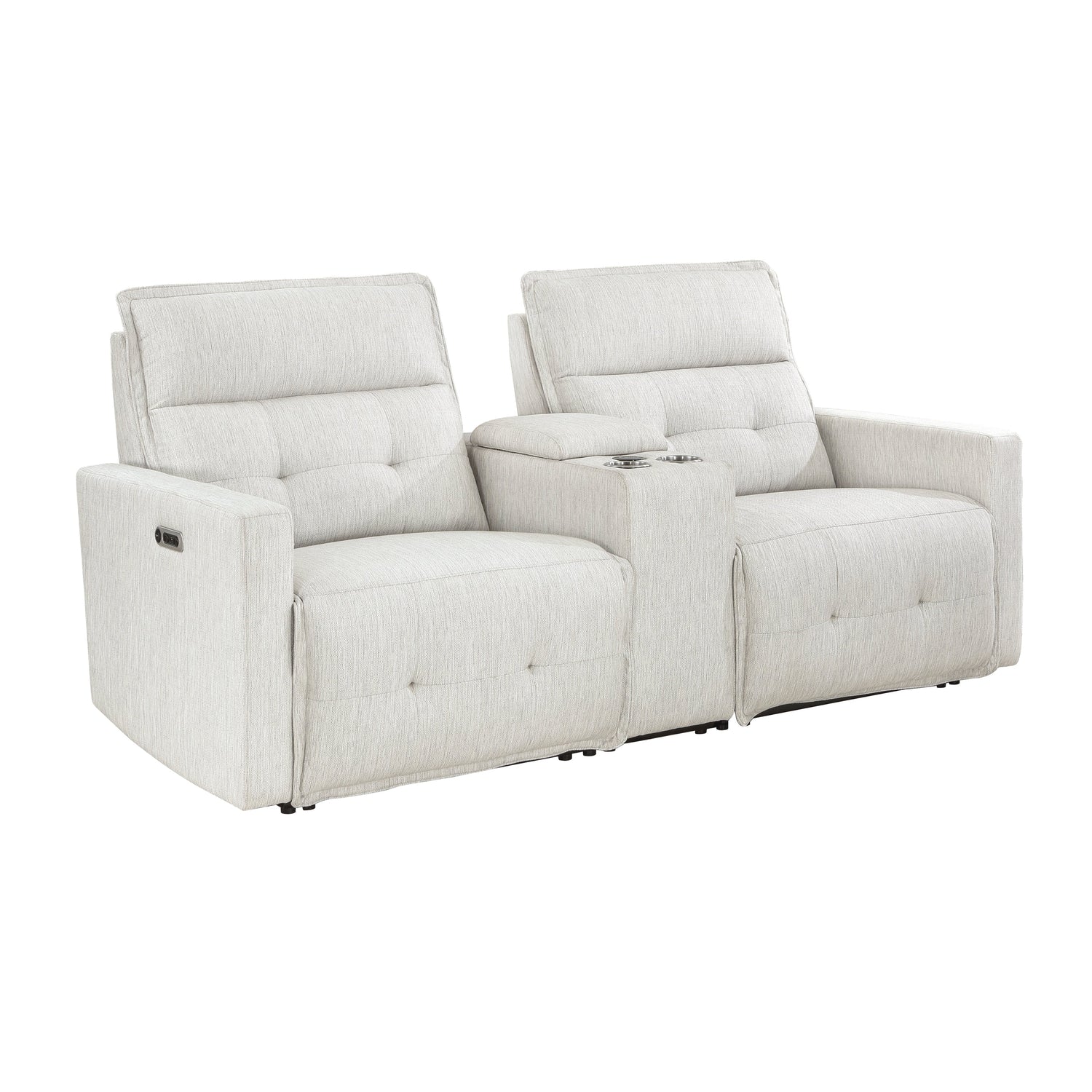 9444HMP-2CNPWH* (3)Power Double Reclining Love Seat with Center Console and Power Headrests - 9444HMP-2CNPWH* - Bien Home Furniture &amp; Electronics