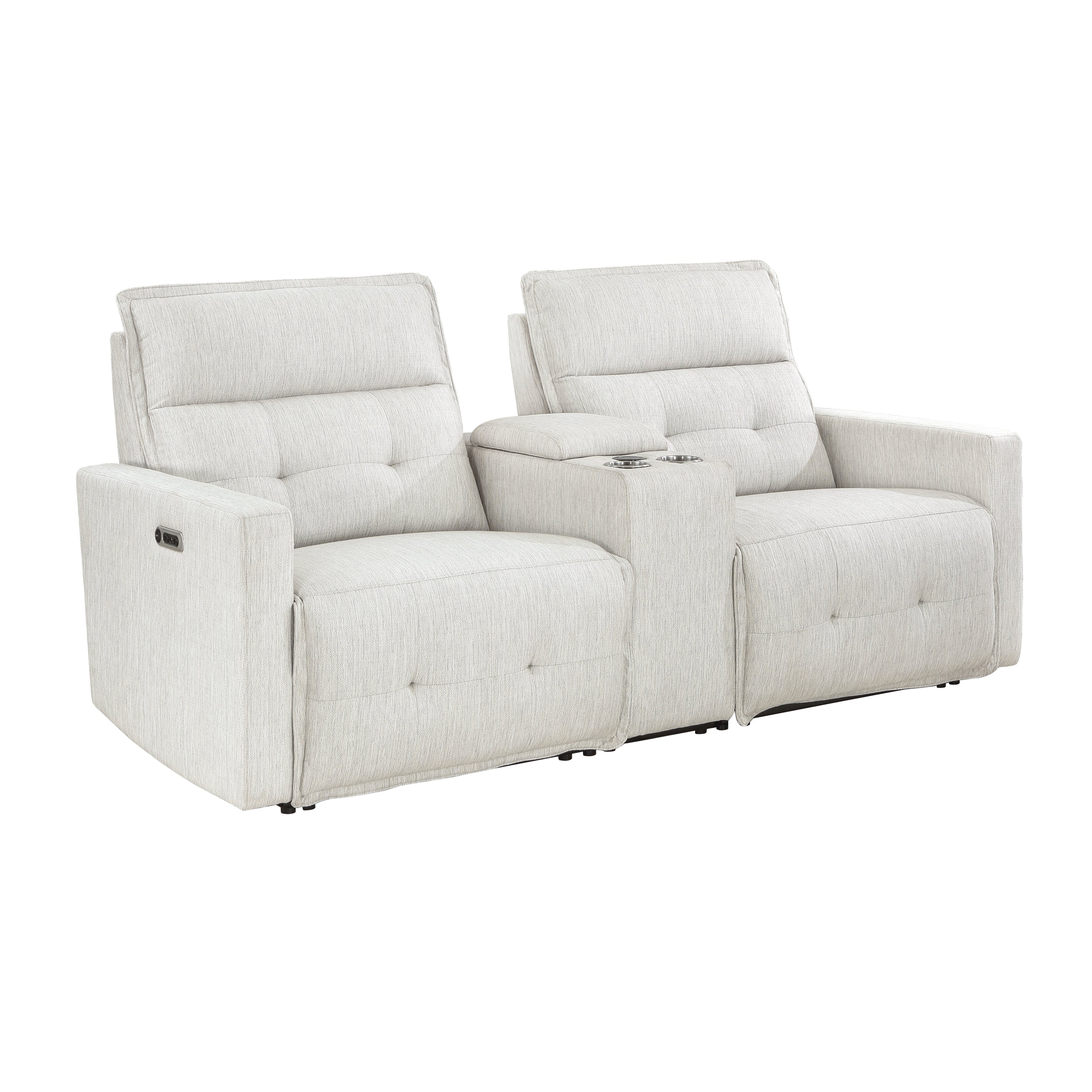 9444HMP-2CNPWH* (3)Power Double Reclining Love Seat with Center Console and Power Headrests - 9444HMP-2CNPWH* - Bien Home Furniture &amp; Electronics