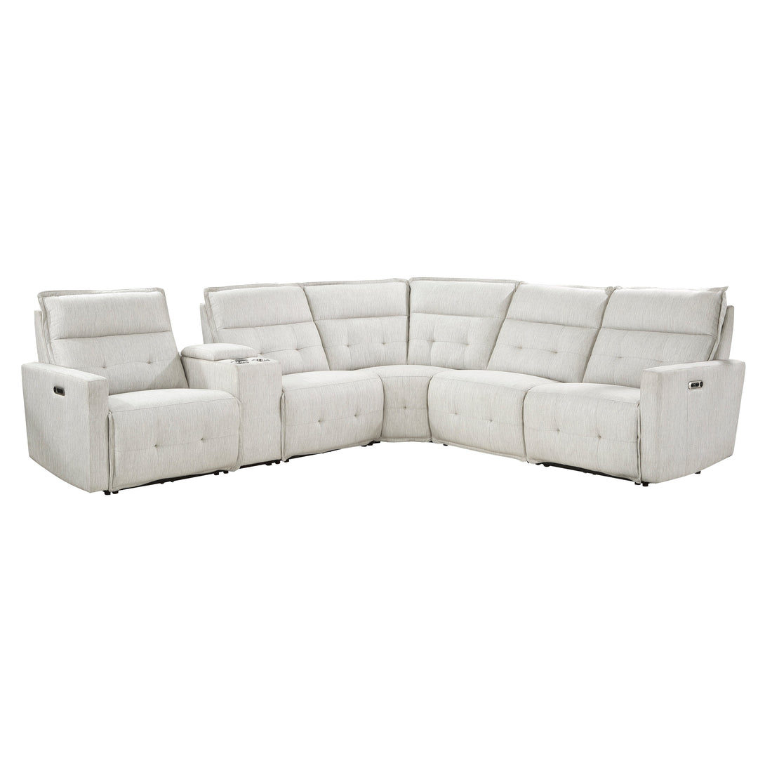 9444HMP*6SCPWH (6)6-Piece Modular Power Reclining Sectional with Power Headrests - 9444HMP*6SCPWH - Bien Home Furniture &amp; Electronics