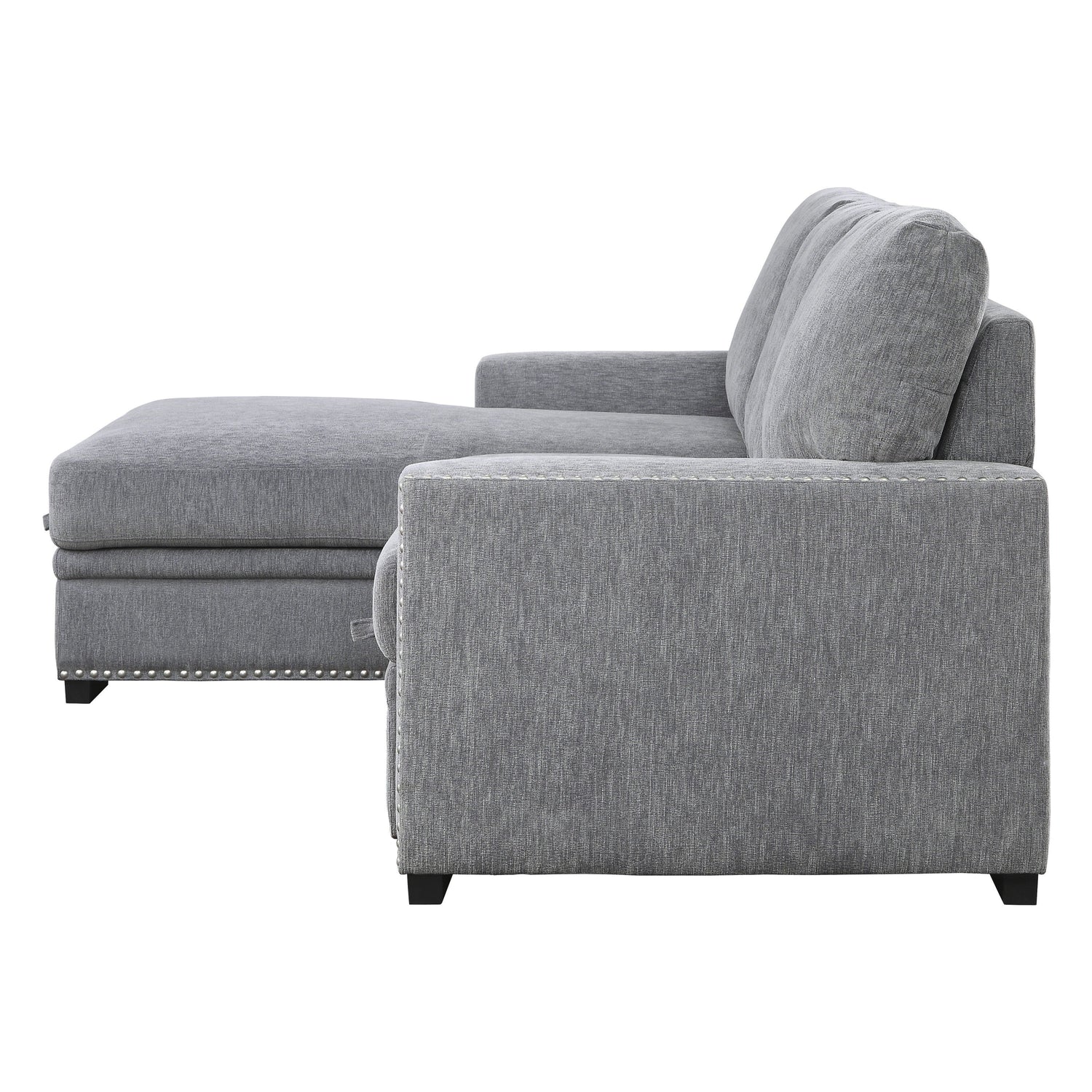 9468DG*2LC2R (2)2-Piece Sectional with Pull-out Bed and Left Chaise with Hidden Storage - 9468DG*2LC2R - Bien Home Furniture &amp; Electronics