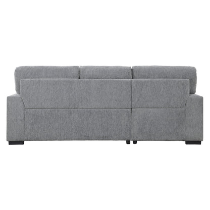 9468DG*2LC2R (2)2-Piece Sectional with Pull-out Bed and Left Chaise with Hidden Storage - 9468DG*2LC2R - Bien Home Furniture &amp; Electronics