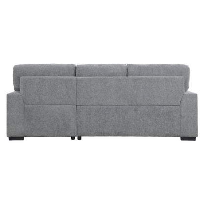 9468DG*2RC2L (2)2-Piece Sectional with Pull-out Bed and Right Chaise with Hidden Storage - 9468DG*2RC2L - Bien Home Furniture &amp; Electronics