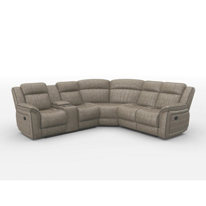 9479BRG*SC (3)3-Piece Reclining Sectional with Left Console - 9479BRG*SC - Bien Home Furniture &amp; Electronics