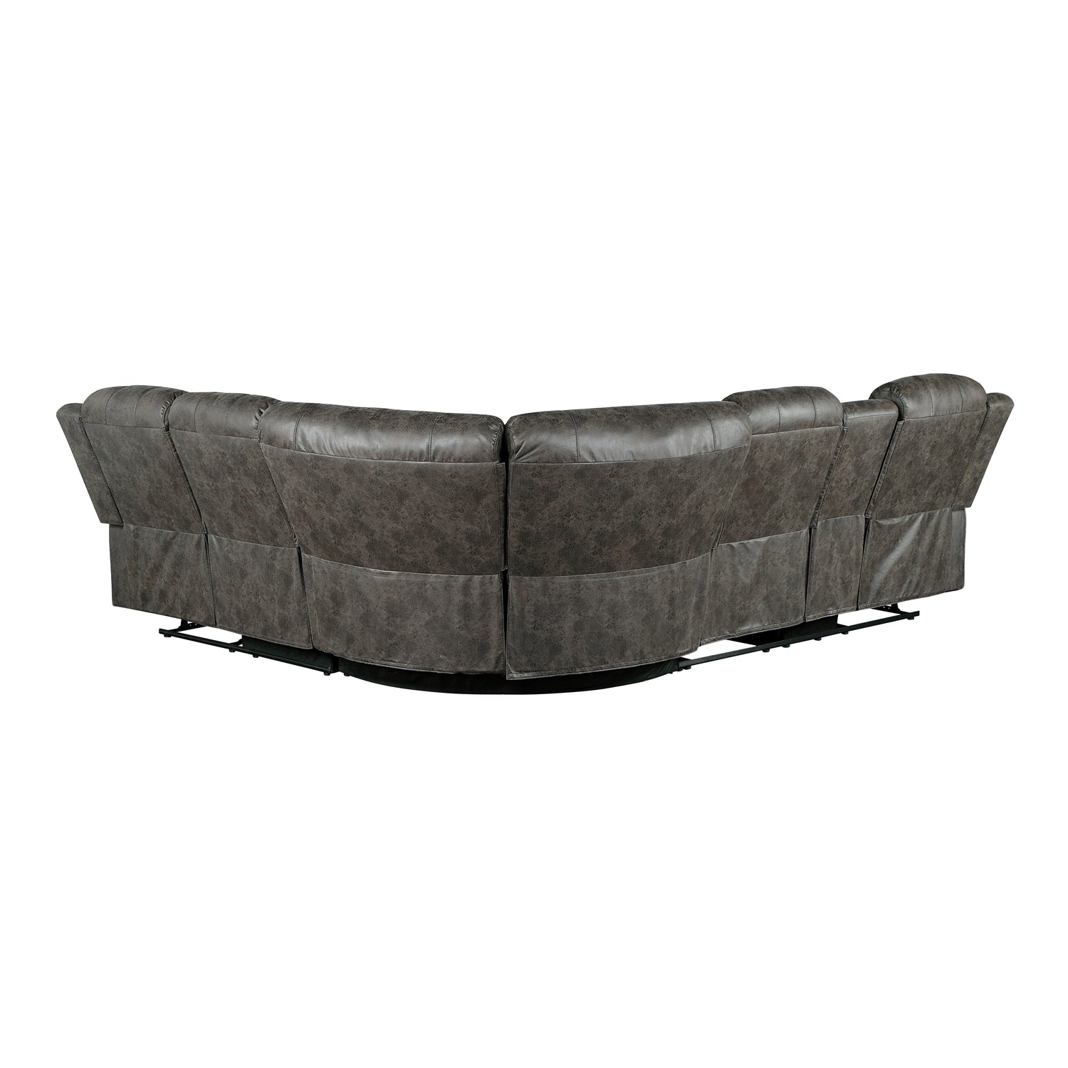 9479BRG*SC (3)3-Piece Reclining Sectional with Left Console - 9479BRG*SC - Bien Home Furniture &amp; Electronics