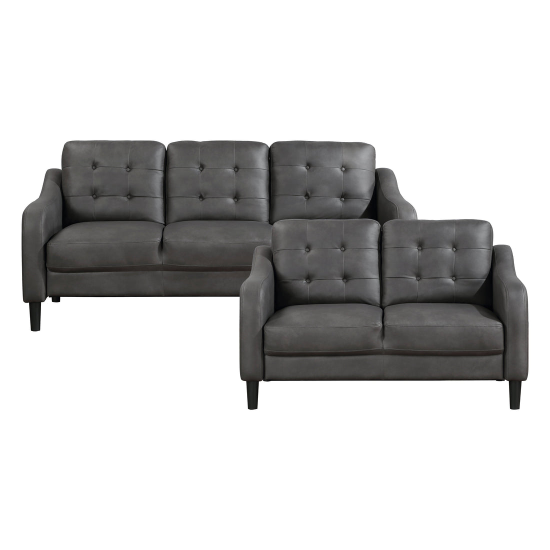 9489GRY*2 2pc Set: Sofa, Love - 9489GRY*2 - Bien Home Furniture &amp; Electronics