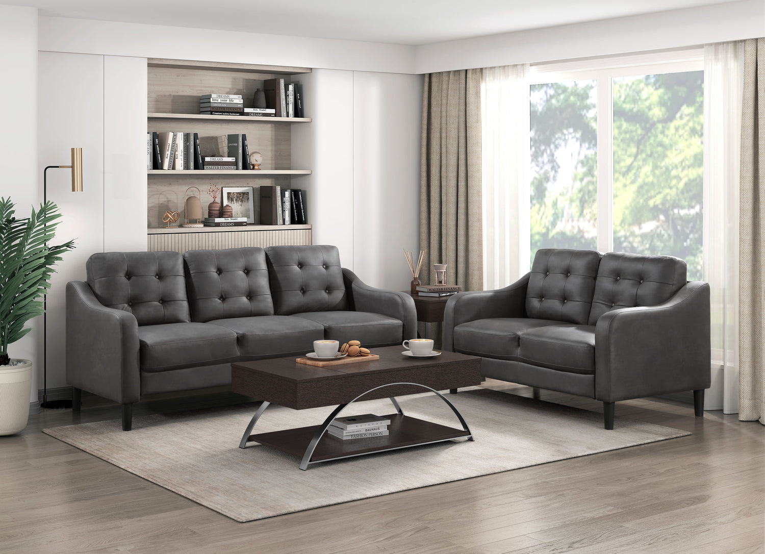 9489GRY-3 Sofa - 9489GRY-3 - Bien Home Furniture &amp; Electronics