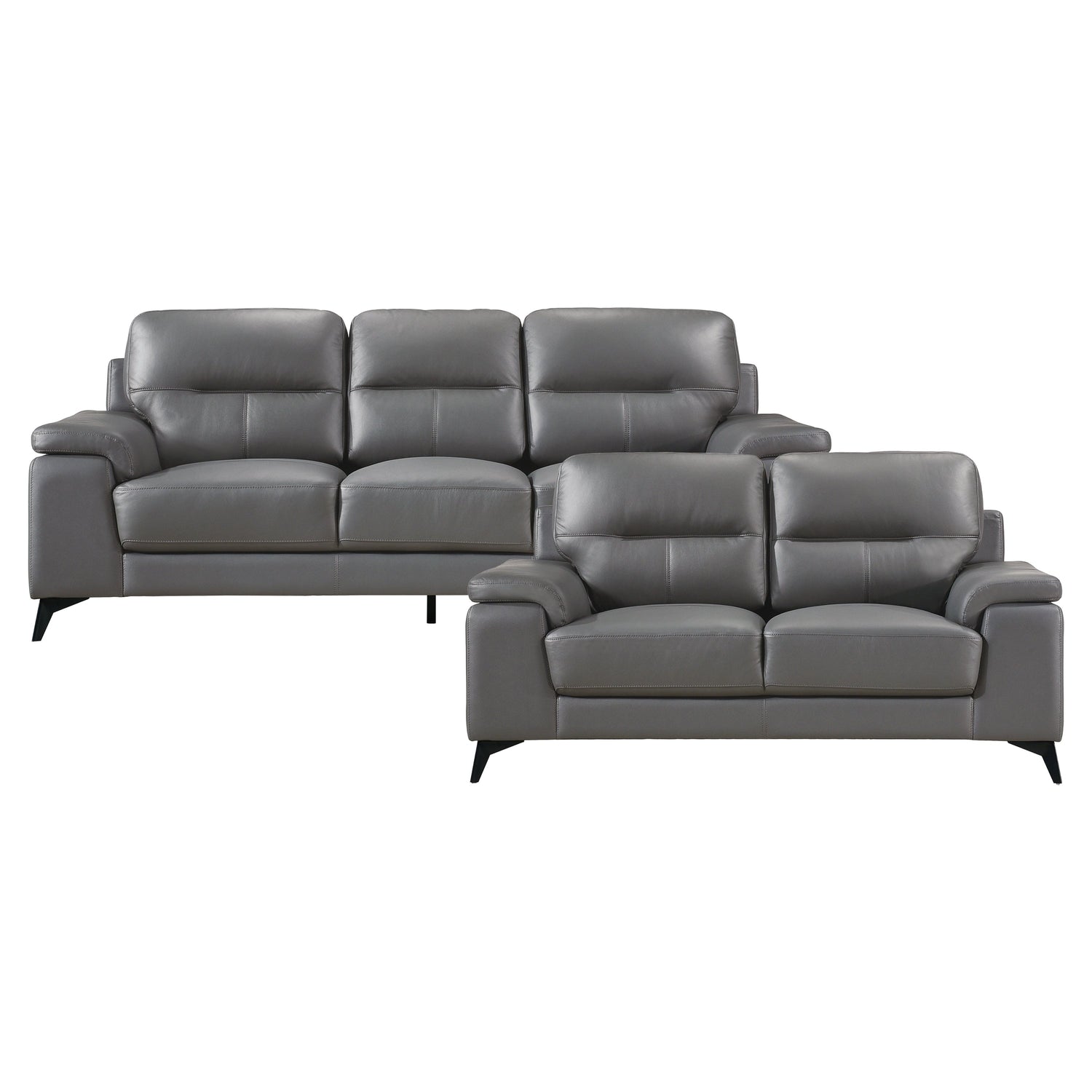 9514DGY*2 2pc Set: Sofa, Love - 9514DGY*2 - Bien Home Furniture &amp; Electronics