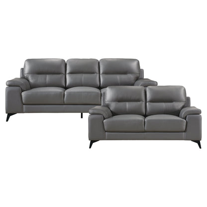 9514DGY*2 2pc Set: Sofa, Love - 9514DGY*2 - Bien Home Furniture &amp; Electronics