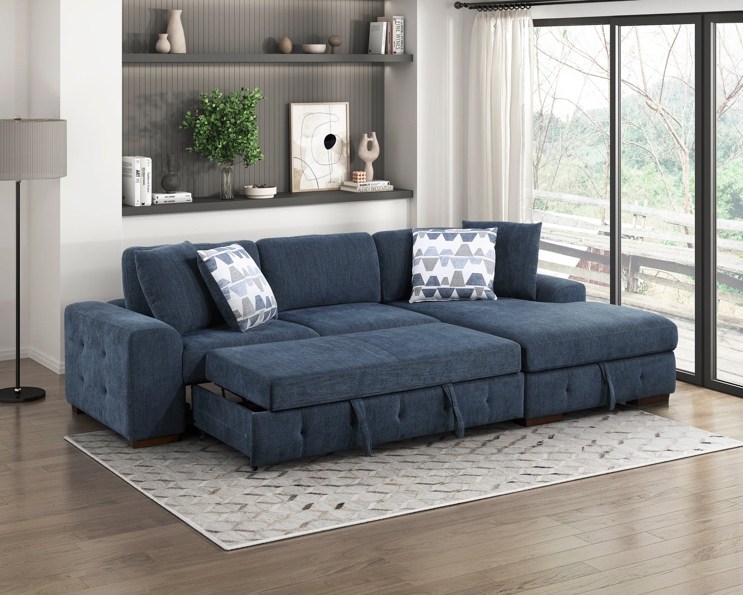 9624BU*22LRC (2)2-Piece Sectional with Right Chaise - 9624BU*22LRC - Bien Home Furniture &amp; Electronics