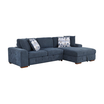 9624BU*22LRC (2)2-Piece Sectional with Right Chaise - 9624BU*22LRC - Bien Home Furniture &amp; Electronics