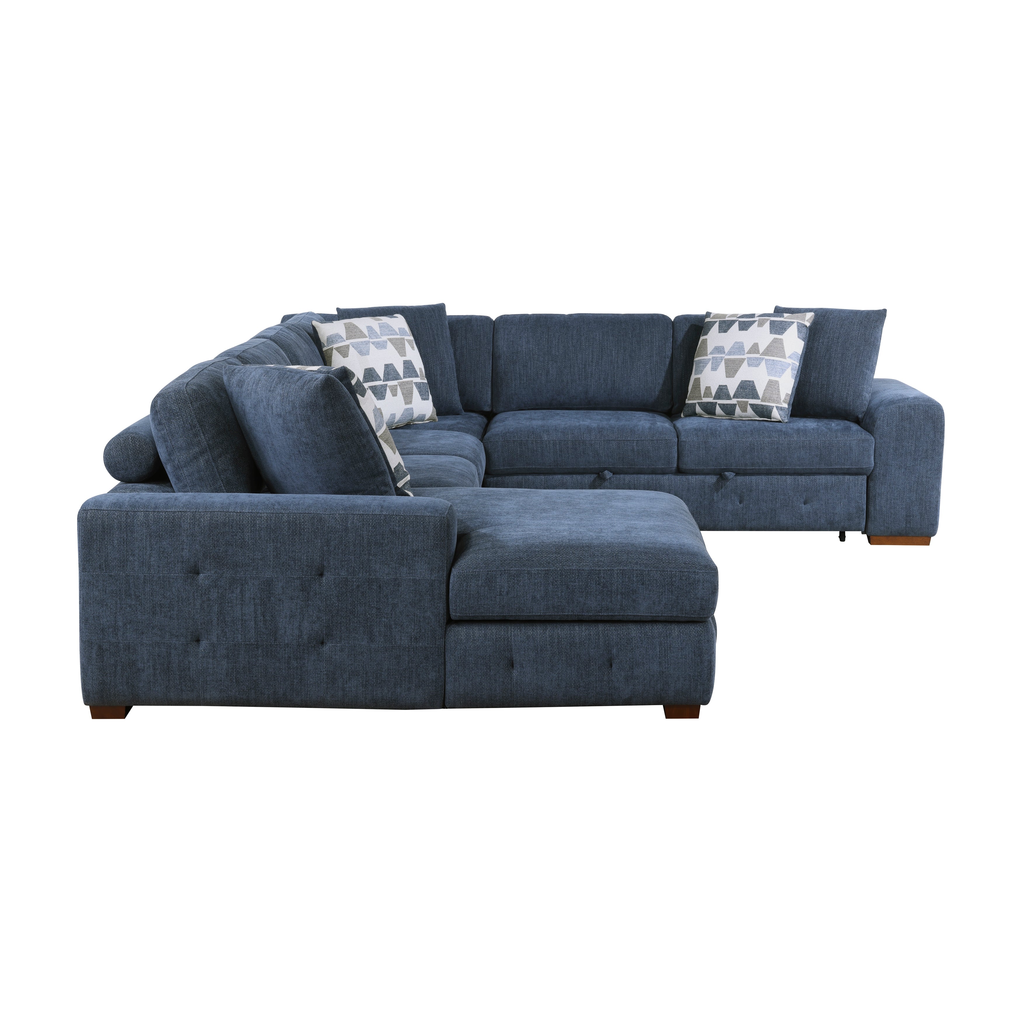9624BU*42RLC (4)4-Piece Sectional with Left Chaise - 9624BU*42RLC - Bien Home Furniture &amp; Electronics