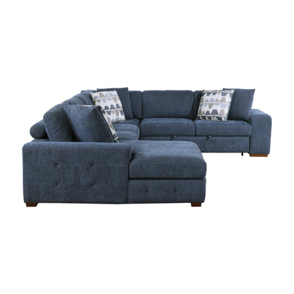 9624BU*42RLC (4)4-Piece Sectional with Left Chaise - 9624BU*42RLC - Bien Home Furniture &amp; Electronics
