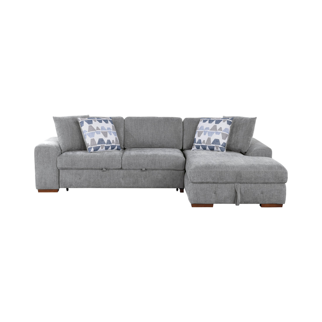 9624GY*22LRC (2)2-Piece Sectional with Right Chaise - 9624GY*22LRC - Bien Home Furniture &amp; Electronics