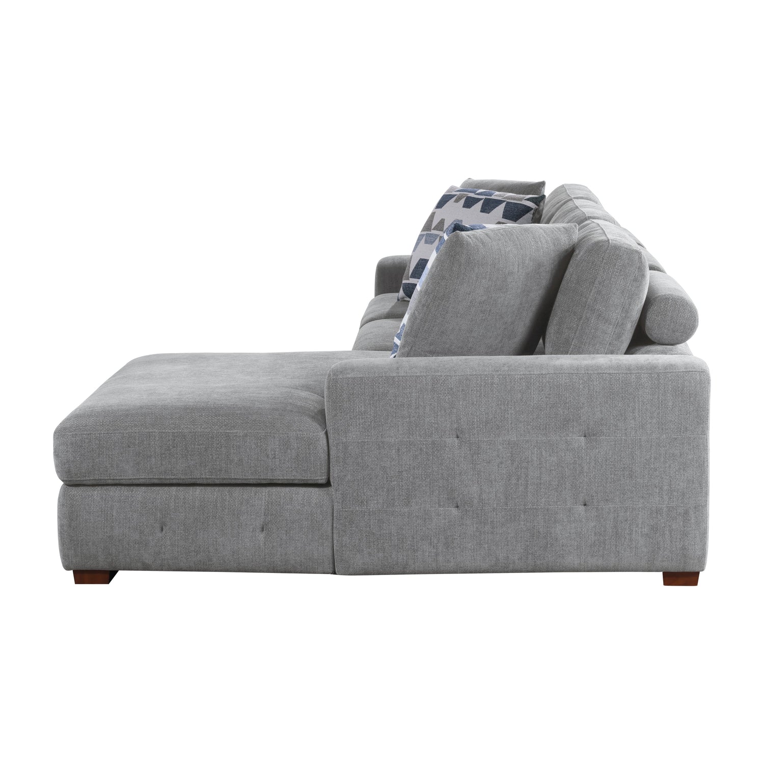 9624GY*22LRC (2)2-Piece Sectional with Right Chaise - 9624GY*22LRC - Bien Home Furniture &amp; Electronics
