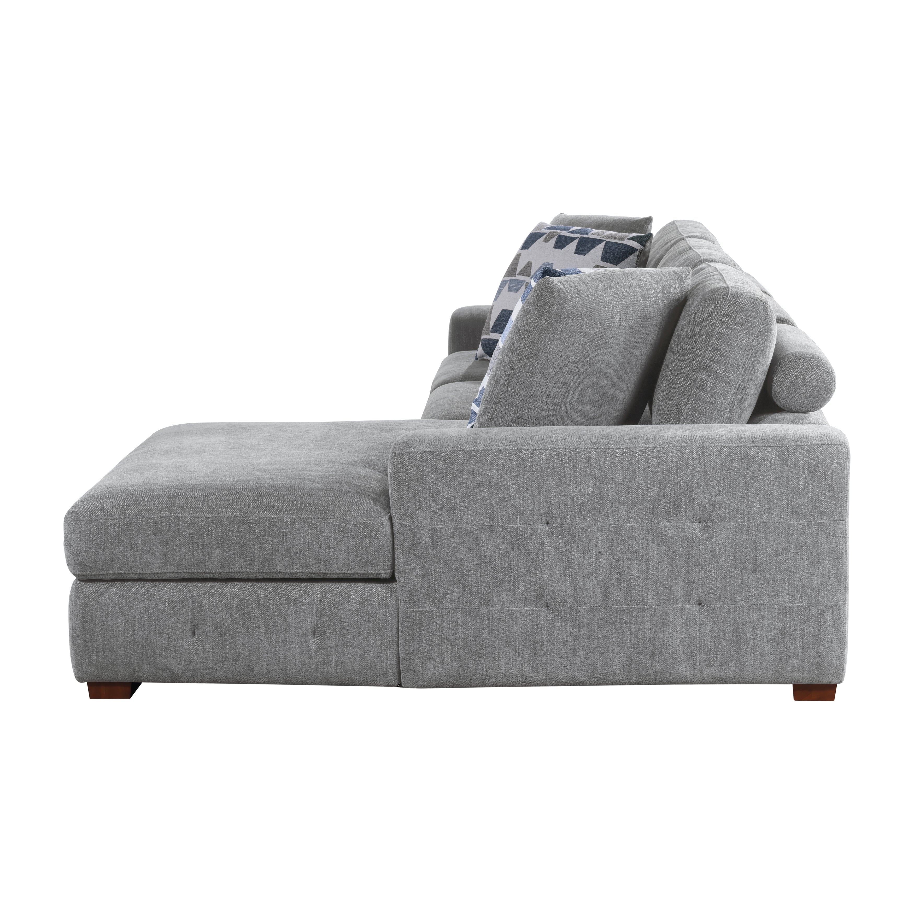 9624GY*22LRC (2)2-Piece Sectional with Right Chaise - 9624GY*22LRC - Bien Home Furniture &amp; Electronics
