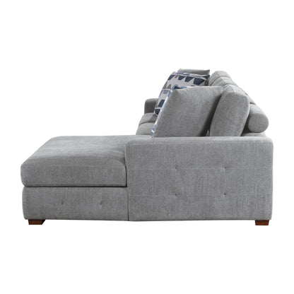 9624GY*22LRC (2)2-Piece Sectional with Right Chaise - 9624GY*22LRC - Bien Home Furniture &amp; Electronics