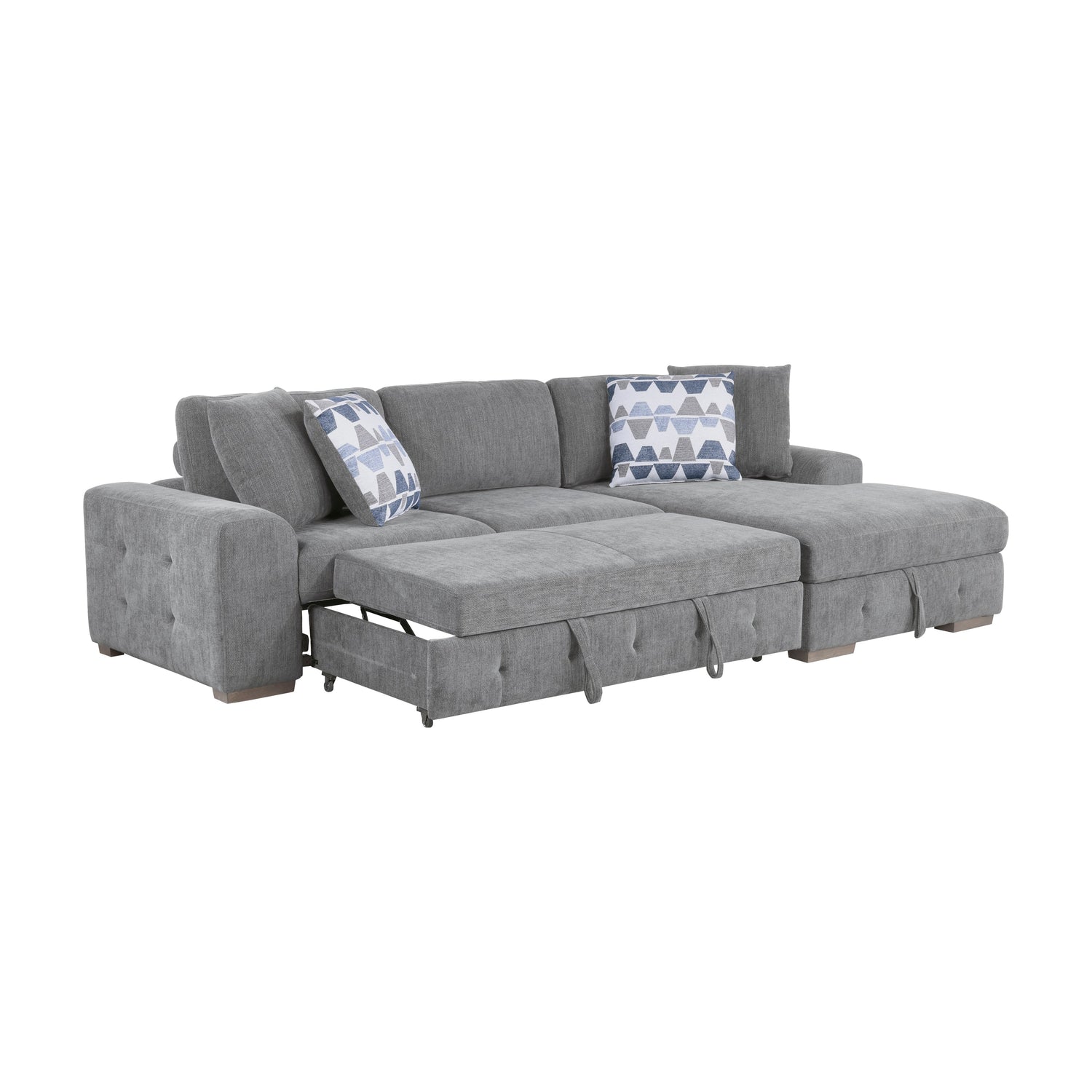 9624GY*22LRC (2)2-Piece Sectional with Right Chaise - 9624GY*22LRC - Bien Home Furniture &amp; Electronics